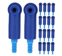 TOPBATHY 20pcs Brake Fluid Changer Kit with Pneumatic Oil Replacement Nozzles Brake Bleed Funnel Adapters for Automotive Maintenance High Efficiency Air Pressure Tool Compatible with