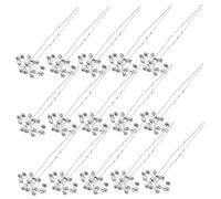 TOPBATHY 20pcs Bridal Breath Hairpins U-shaped Rhinestone Hair Forks for Women Wedding Hair Accessories Comfortable Fit Firm Hold Traditional Chinese Tassel Style