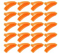 TOPBATHY 20pcs Hair Root Perm Rod Kit with Hollow Clips Small Korean Curling Rollers for Fluffy Styling DIY Hair Root Rollers for Salon and Home Use, Orange 10pcs Per Box