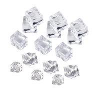 TOPBATHY 20pcs Large Simulation Ice Cube Prop Artificial Fake Ice Cubes for Drinks Display Reusable Photography Prop
