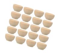 TOPBATHY 20pcs Paintable Small Wooden Bowls DIY Ornament Kit for Mini Wood Bowls for Painting Montessori Counting Fall and Wedding Decor Craft Supplies