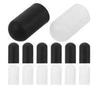 TOPBATHY 20pcs Silicone Drumstick Silent Practice Tips, Drum Dampener Replacement Caps, Black and White Noise Reduction Accessories for Drum Pad Practice