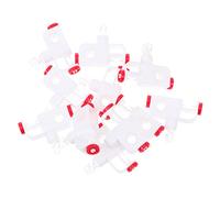 TOPBATHY 20pcs Vertical Blinds Track Rollers Plastic Curtain Pulley Kit for Repair Easy to Install Sturdy Material