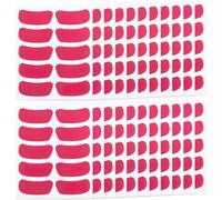TOPBATHY 220 Pieces Deep Pink Adhesive Eye Stickers Under Eye Strips for Sports Softball Baseball Face Stickers PVC Waterproof for Game Day and Sports Party Supplies