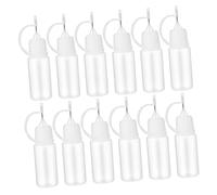 TOPBATHY 25pcs Needle Bottle Dispenser Bottles for Liquids Small Paint Refill Squeeze Applicator Empty for Tip Glue Liquid Transparent