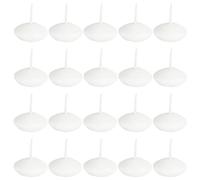 TOPBATHY 25pcs White Wedding Floating Candles Smokeless Paraffin Wax Mini Disc Candles Romantic and Elegant Decoration for Special Occasions and Holiday Meals