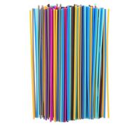 TOPBATHY 260pcs Low Temperature Pcl Filament Refills 2.5mm X 15cm for 3D Printing Pen, Assorted Mixed Colors, Replacement Printing Pen Filament for DIY 3D Doodler Projects Random Color