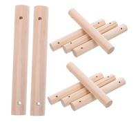 TOPBATHY 26PCS Natural Wooden Craft Rods for Bird Cage DIY Untreated Round Wood Perch Dowels for Parrot Paw Grinding Ladder Steps and Chew Safe Beak Care for Cockatiel Finch Budgie