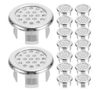 TOPBATHY 26pcs Round Plastic Sink Overflow Hole Covers for Bathroom and Kitchen Basin, Sturdy Decorative Drain Trim Rings with Neat Finish, Suitable for Sink Overflow Holes and Basins