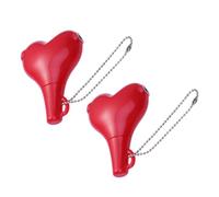TOPBATHY 2pcs 3.5mm Heart Shaped Audio Adapter Headphone Cable Splitter, Lightweight Plastic Material with Loving Appearance Design, Connect Headphones and Stereo Speakers for Portable Use