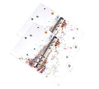 TOPBATHY 2pcs A6 Glitter Flowing Sand Plastic Binder Covers, Refillable Notebook Shells with Sturdy Protective Sleeve, Suitable for Scrapbook, Photo Album, and Stationery Organizer