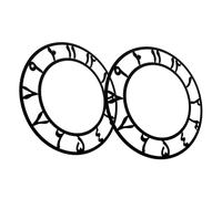 TOPBATHY 2PCS Acrylic Mirror Wall Clock Face Stickers Round Self-Adhesive Digital Numbers Decorative Decals for Living Office Hotel Modern Wall Art