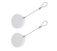 TOPBATHY 2pcs Anti-Theft Retractable Steel Security Cable with Lock 90cm Spring Coil Anti Theft Pull Box for Remote Control, Tablets, and Mobile Devices Retail Display