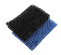 TOPBATHY 2Pcs Bath Skin Brush African Exfoliating Net, Long Back Scrubber in Blue and Black, Shower Body Scrubber for Deep Cleansing and Skin Renewal