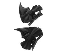 TOPBATHY 2pcs Black Bat Wing Hair Clips and Women, Fabric Material Hair Accessories, Charming Addition for Halloween and Festive Gatherings, Versatile and Unique Design