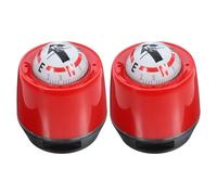 TOPBATHY 2pcs Car Compass with Adhesive Stickers Red Small Dashboard Directional Compass for Vehicle Navigation Portable for Car Suv Truck Use