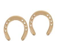 TOPBATHY 2pcs Cast Iron Horseshoe Wall Decor Metal Pendant Sculpture for Home Stylish Iron Art Decoration Unique for Housewarming Weddings
