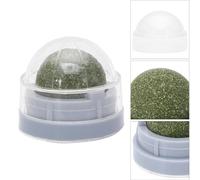 TOPBATHY 2pcs Cat Licking Mint Balls for Indoor Cats, Natural Catnip Candy Treats to Grind and Clean Teeth, Made Plastic and Mint, for Play and Pet Supplies