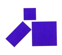 TOPBATHY 2pcs Cobalt Glass for Chemistry Lab Flame Color Reaction Educational Tool Reusable Heat Resistant Laboratory Equipment