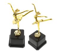 TOPBATHY 2pcs Creative Plastic Dance Trophy for Ballet and Latin Competitions High Award Cups for Dance Events Versatile Recognition for School and Professional Dancing Performances