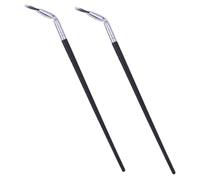 TOPBATHY 2pcs Curved Fan-Shaped Lower Eyelash Brushes for Women, Eye Brow Makeup Applicators for Travel and Practice, Lash Makeup Supplies for