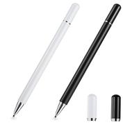 TOPBATHY 2pcs Dual-tip Capacitive Stylus Pen with Silicone Fine Point Tips Lightweight and Screen Pens for Phones and Tablets High Precision Smooth Drawing Tool
