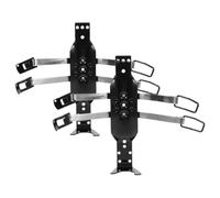 TOPBATHY 2pcs Fire Extinguisher Wall Mount Holder for Indoor Use, Black Iron and Stainless Steel Fire Extinguisher Storage Bracket Wear Resistance and Simple Convenient Design,