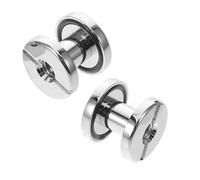 TOPBATHY 2pcs Flat Head Diving Backplate Screws for Scuba Gear Mounting, Chrome Plated Replacement Backplate Assembly Screws Suitable for Underwater and Snorkeling Equipment