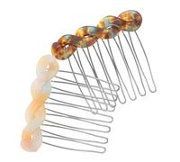 TOPBATHY 2pcs French Side Combs Hair Comb for Women Wedding Hairstyle Hair Parting for Bridal and Daily Use Curtain Bangs