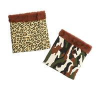 TOPBATHY 2pcs Guinea Pig Sleeping Pouch Lightweight Knitted Plush Warm Bed for Small Pets Home Use with Lovely Design Providing Security Assorted style