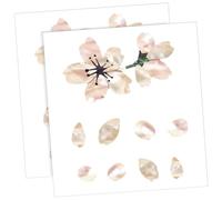 TOPBATHY 2pcs Guitar Self-adhesive Stickers Cherry Blossom Tree Pvc Decals for Fretboard with Easy to Remove, Leaves No Residue, Unique Design for Acoustic and Classical Guitar Decoration