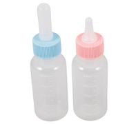TOPBATHY 2pcs Kitten Nursing Bottle Pet Nursing Bottle Simplifies Feeding Process Safety Pp Silicone Optimal Capacity for Young Dogs Kittens for Pet Owners