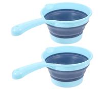 TOPBATHY 2pcs Large Water Scoops Foldable Kitchen Bailer Household Hanging Portable Water Scoops for Kitchen Sink Drainer