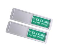 TOPBATHY 2Pcs Magnetic Privacy Sign Sliding Door Indicator Do Not Disturb Sign with Knock Reminder for Office Home Conference Restroom Use