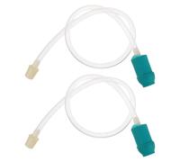 TOPBATHY 2pcs Manual Cupping Hand Pump Tube Extension for Home Use, Plastic Cupping Accessories with Easy to Replace Design and Sufficient Length for Effective Vacuum Therapy