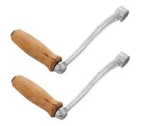 TOPBATHY 2pcs Manual Meat Grinder Handles for Kitchen Food Grinder Hand Crank Meat Mincer Vegetables Nuts Compact Travel Friendly Efficient Crank Replacement for Burgers and Cooking