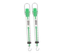 TOPBATHY 2pcs Mechanical Spring Dynamometer Hanging Scale with Stainless Steel Hook Physics Experiment Force and Mass Measurement Tool for Classroom and Field Use Random Color