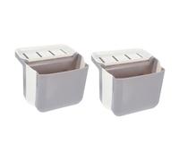 TOPBATHY 2pcs Mini Kitchen Sink Drain Basket Wear Resistant Strainer with Strong Bearing Capacity Multi Functional Suction Cup Storage for Easy Garbage Disposal and Sink Organization