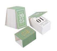 TOPBATHY 2pcs Mini Retro Desk Calendar Tear-off Daily Schedule with Clear Printing Romantic Narrative Poetry Design Small Standing Table Calendar for Office Home