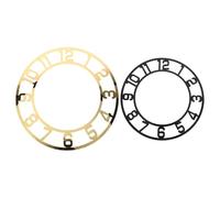 TOPBATHY 2pcs Modern Acrylic Mirror Clock Face Stickers round Arabic Numerals for Home and Hotel Lobby, Easy Cleaning and Accurate Timekeeping, Stylish Wall Clock Decals for Living