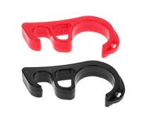 TOPBATHY 2pcs Motorcycle Brake Lever Hook Security Lock for Handlebar Lightweight Theft Design Compact and Portable Theft Prevention for Motorbikes and Bicycles Black Red