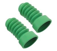 TOPBATHY 2pcs Motorcycle Shock Absorber Boot Covers Green Lower Fork Covers Front Shock Tube Dust Protection for Popular Dirt Bike Suspension Gaiters