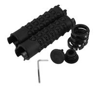 TOPBATHY 2pcs Mountain Bike Handlebar Grips Dual Design, Black Bicycle Handlebar Grip Replacement Kit Installation Tool for Cycling