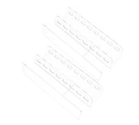 TOPBATHY 2pcs Nail Tool Storage Rack Acrylic Organizer Slots Display Stand for Manicure Art Pen Holder Makeup Brush Shelf Holder Office Home Store