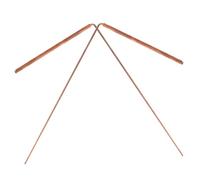 TOPBATHY 2Pcs Portable Brass Dowsing Rods Flexible Rotation Divining Tools for Water Detection Ghost Hunting and Treasure Tracking Energy Sensitive Accessories
