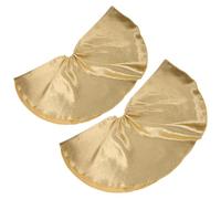 TOPBATHY 2Pcs Portable Vertical Moxibustion Device Covers, Elastic Waistband Herbal Heat Therapy Cloth Wraps, Yellow Lockstitch Edge Moxa Net Guards for Universal Wellness Equipment