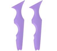 TOPBATHY 2pcs Purple Silicone Eyeliner Stencils Set for Women, Eyebrow and Eyeshadow Guide Template Makeup Tool, Reusable Eye Makeup Aid for Precise Eyeliner and Shadow Application