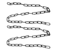TOPBATHY 2pcs Realistic Silver Plastic Halloween Prison Chains, Sturdy and Damage Resistant Scary Chain Accessories for Haunted Houses and Cosplay Stage Performance Props