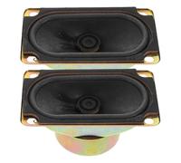 TOPBATHY 2pcs Rectangle Speaker Driver Replacement Parts for Lcd Tv, High Sensitivity Metal Loudspeaker Horns with 10w Power and 4r/8r Ratio, for DIY Audio Accessories and Home Sound