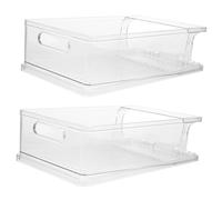 TOPBATHY 2pcs Refrigerator Beverage Can Organizers Plastic Soda Can Holders for Fridge Storage for Organizing Drinks Refrigerator